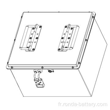 Batterie rechargeable 24V 100AH ​​pour la machine à balayeuse de sol